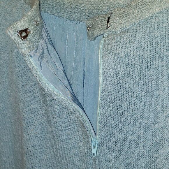 VNTG 70's DiCosta Baby Blue Sweater/Skirt Set - Picture 6 of 11